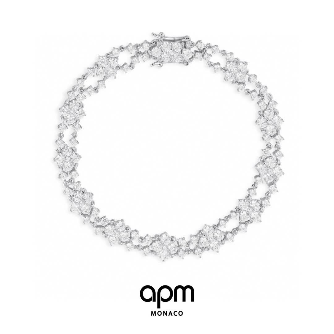 APM Monaco Double Row Diamond Bracelet APM Monaco Double Row Diamond Bracelet